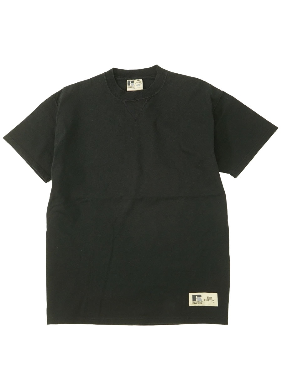 00'S RUSSELL ATHLETIC PLAIN T SHIRT BLACK (SIZE. MEDIUM) MADE IN USA