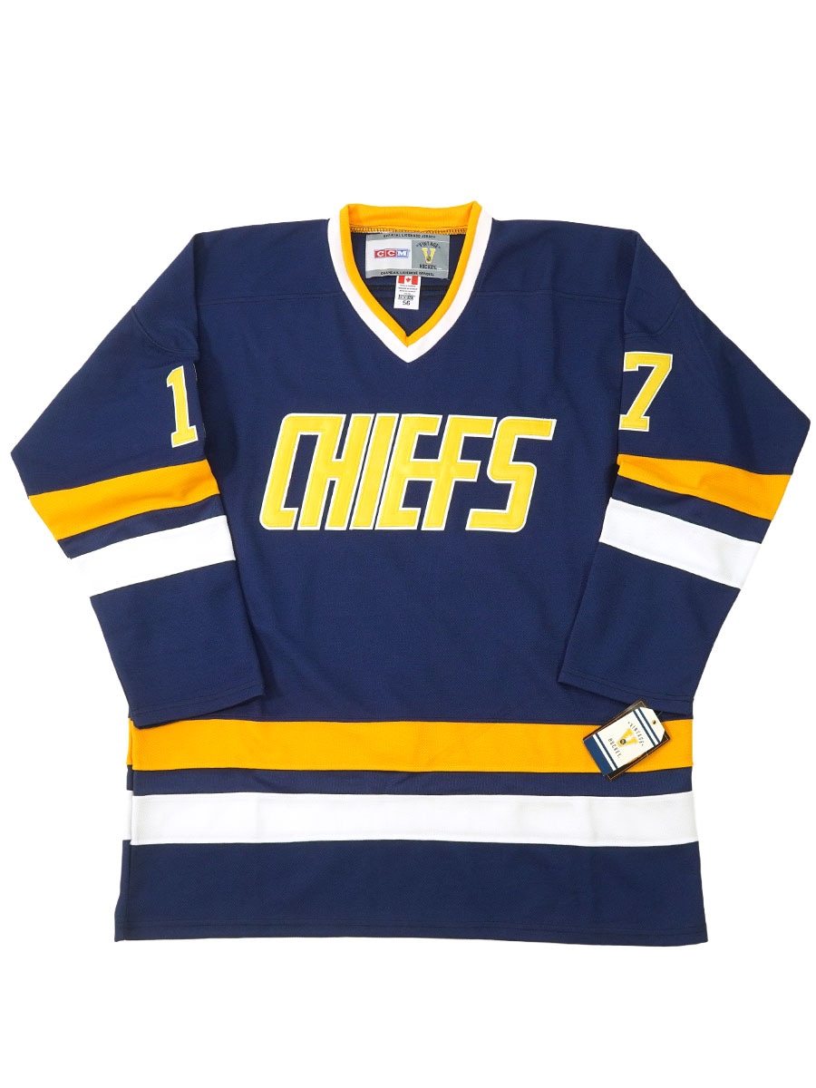 CCM ''CHIEFS'' HOCKEY SHIRT NAVY×YELLOW (SIZE.56) NOS | すべての