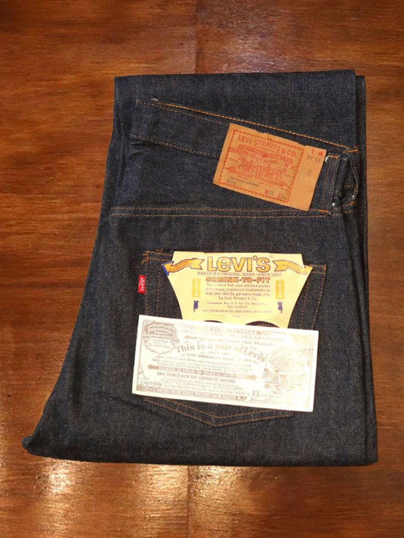 1970s DEAD STOCK , Levis 501 SINGLE , Size W35 L34