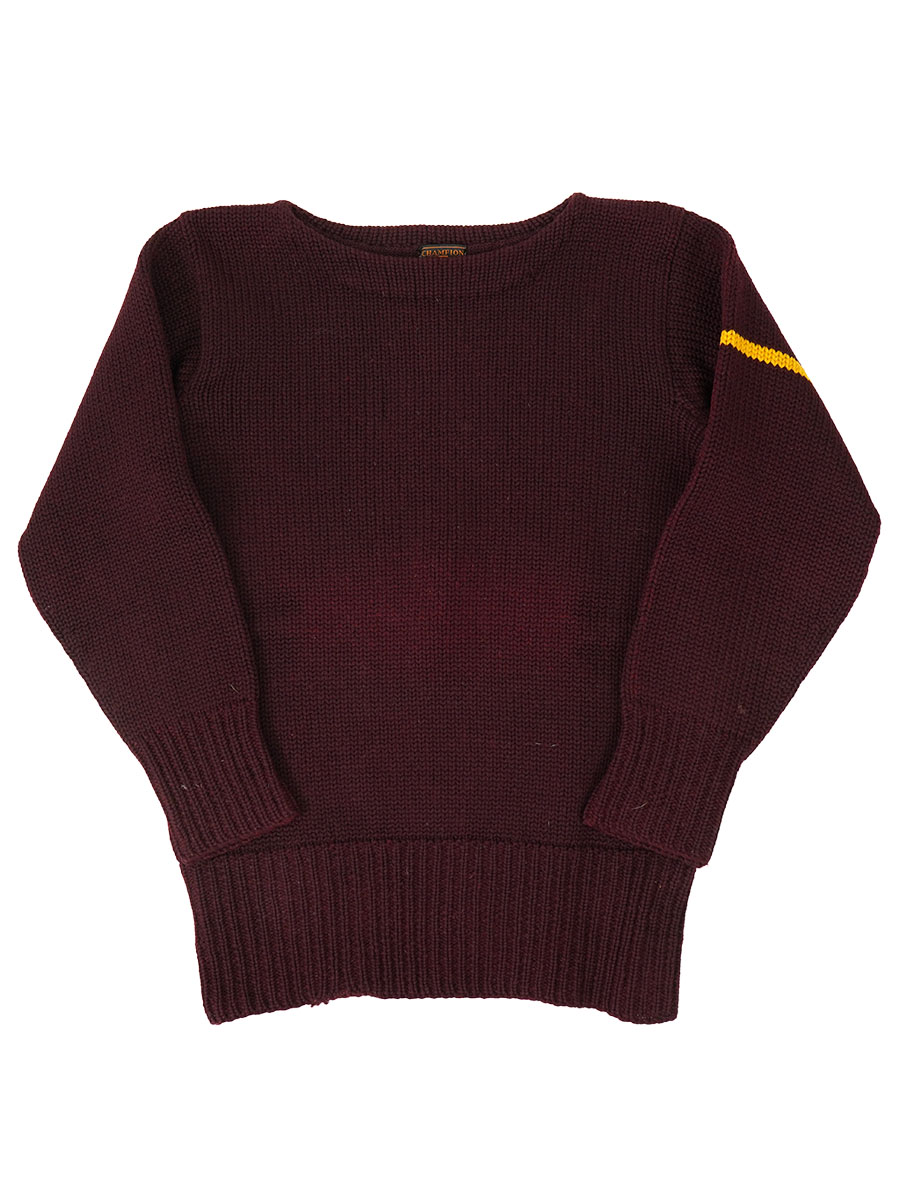30'S～ CHAMPION KNITWEAR COMPANY. INC. BOATNECK SWEATER (APPROX.MEDIUM)