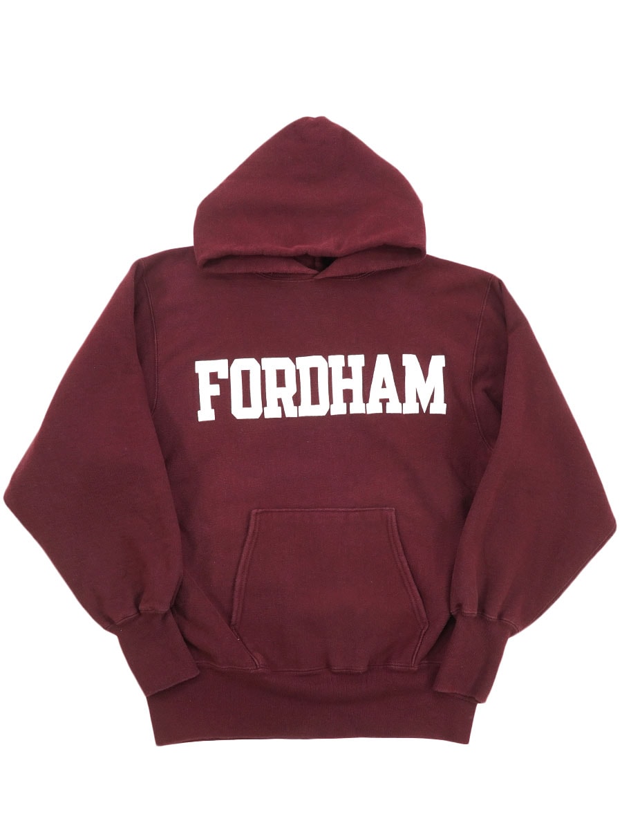 90'S CHAMPION REVERSE WEAVE HOODIE ''FORDHAM'' (SIZE. LARGE) MADE IN USA