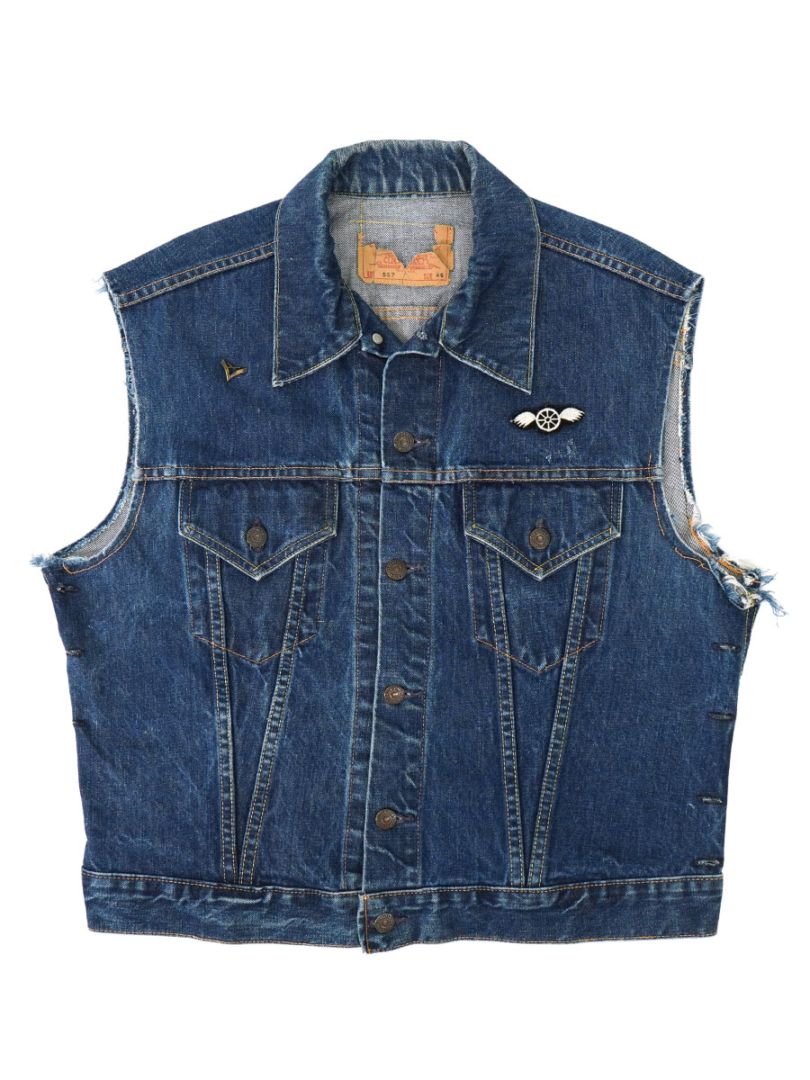60's LEVI'S 557 BIG-E DENIM VEST (SIZE.46)