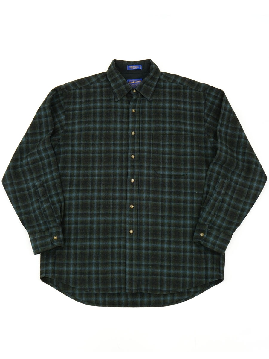 PENDLETON PLAID LODGE SHIRT (SIZE. LARGE) ASSEMBLED IN MEXICO