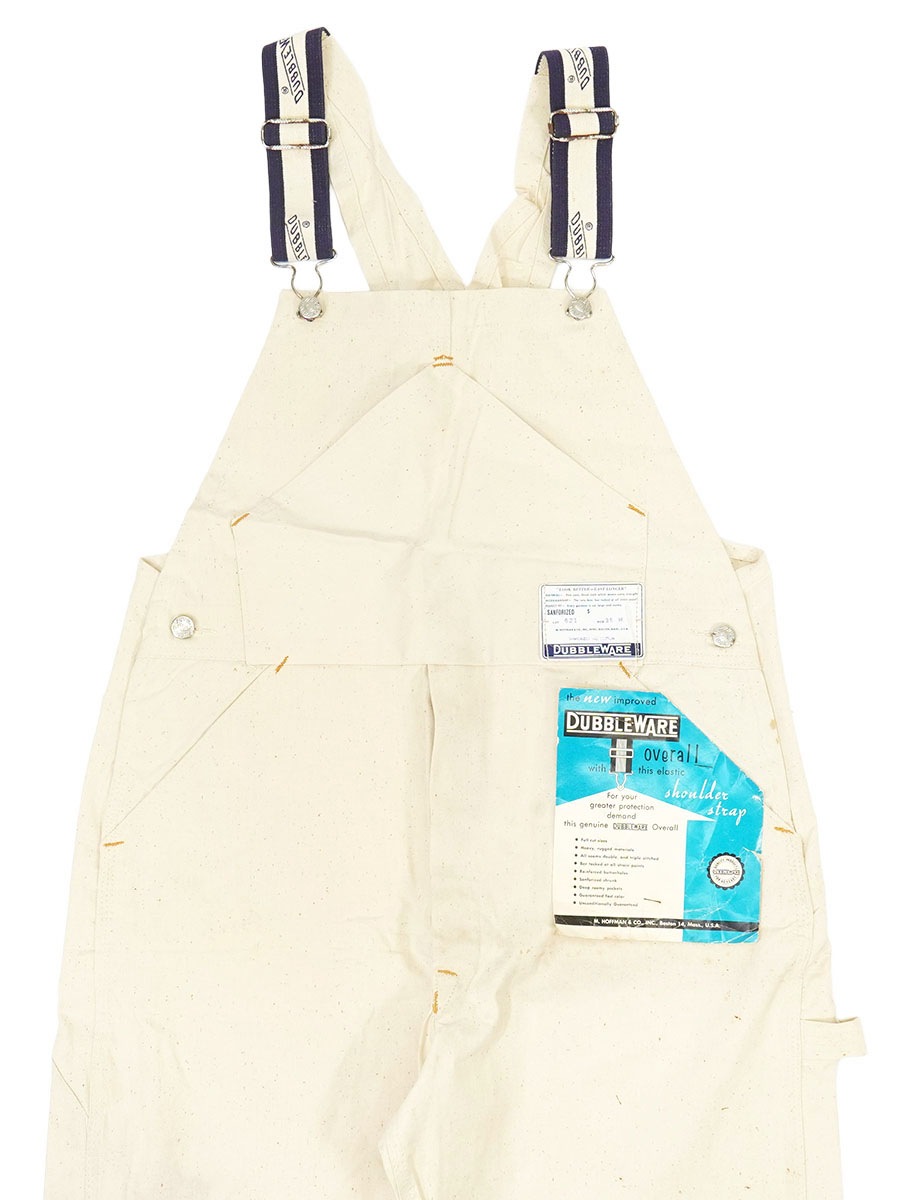 50'S DUBBLEWARE LOT 621 UNBLEACHED COTTON OVERALL (SIZE.36M) NOS