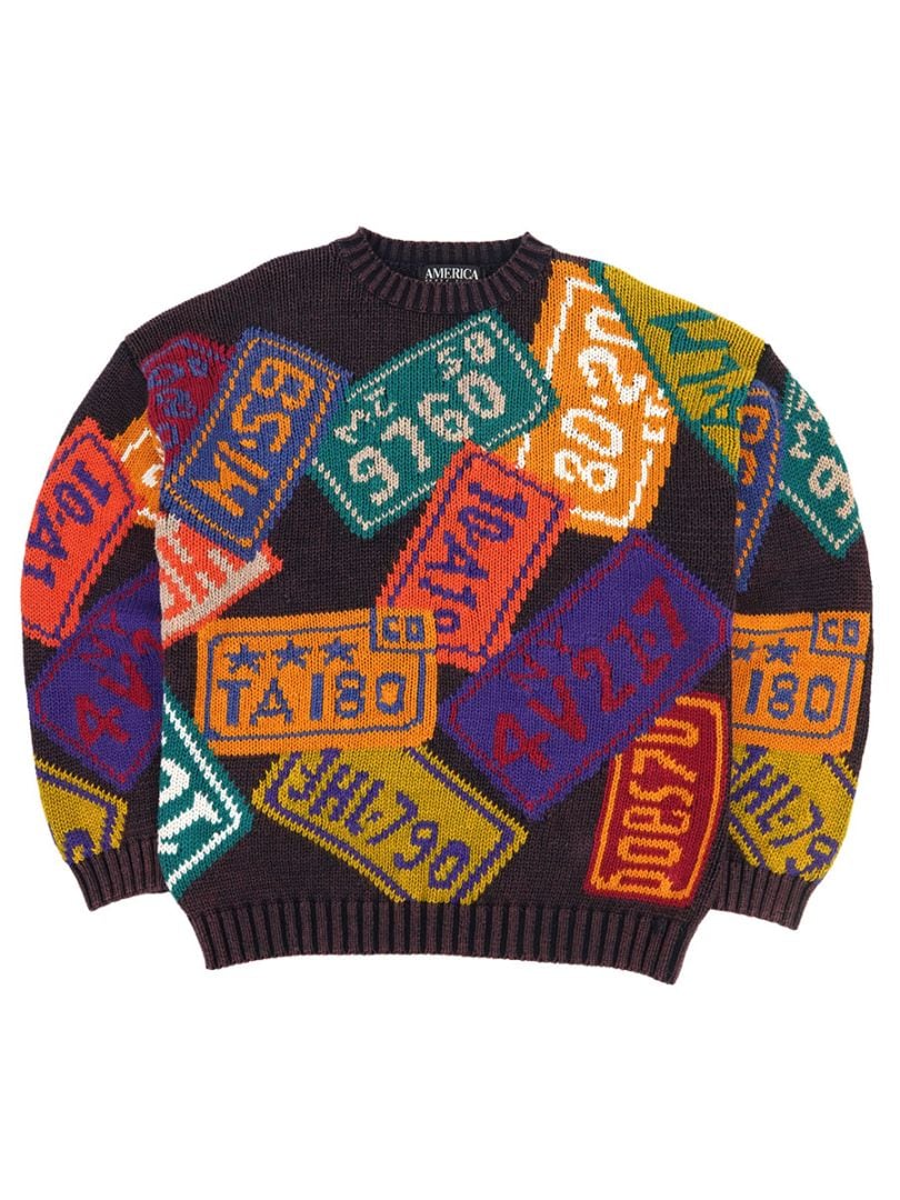 90'S AMERICA PERRY ELLIS RAMIE/COTTON SWEATER (SIZE.LARGE) 