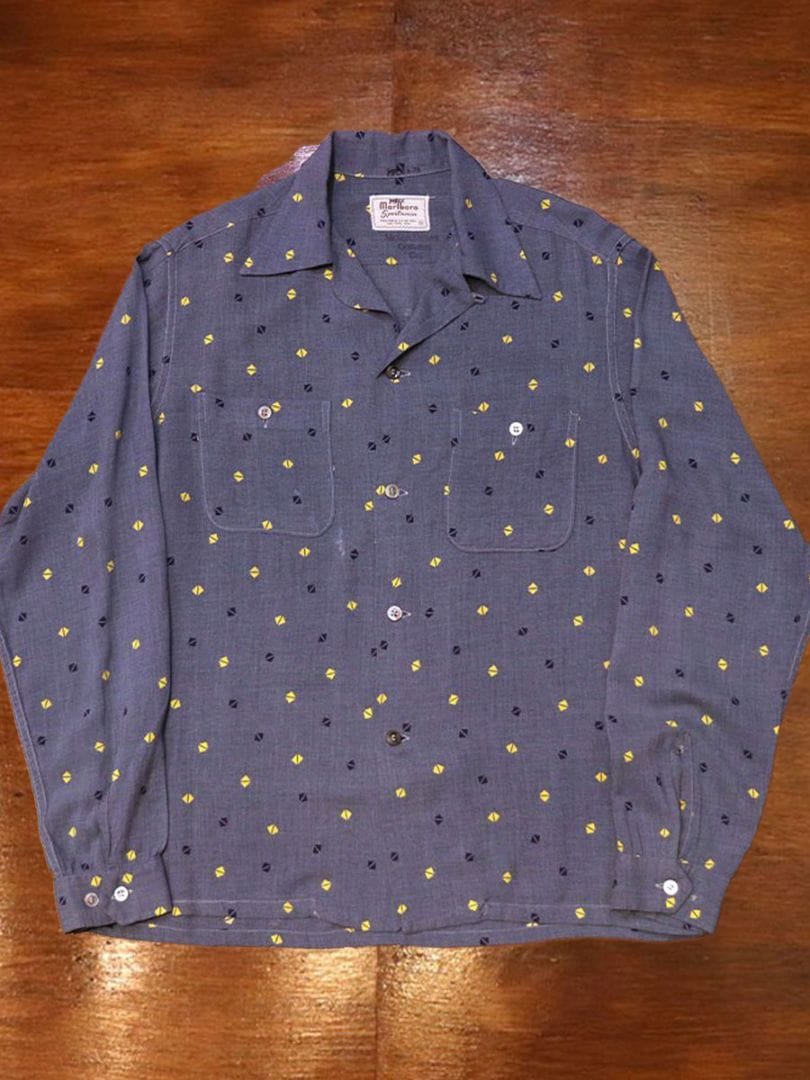 1950s L/S ROCKABILLY SHIRT , Size M