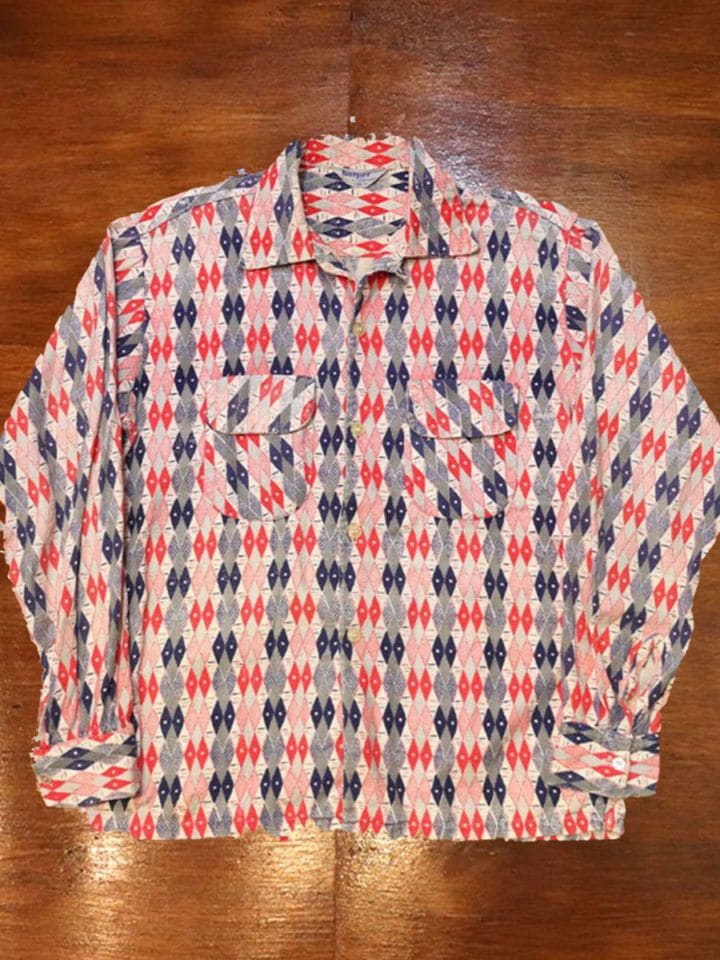 1950s FLANNEL SHIRT , Size M