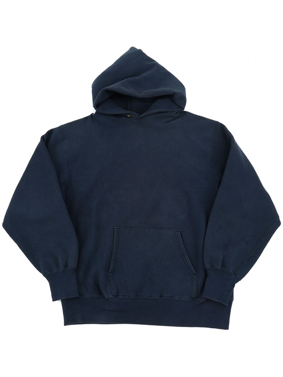 80'S CHAMPION×LAND'S END REVERSE WEAVE HOODIE NAVY (SIZE. X LARGE) MADE IN USA