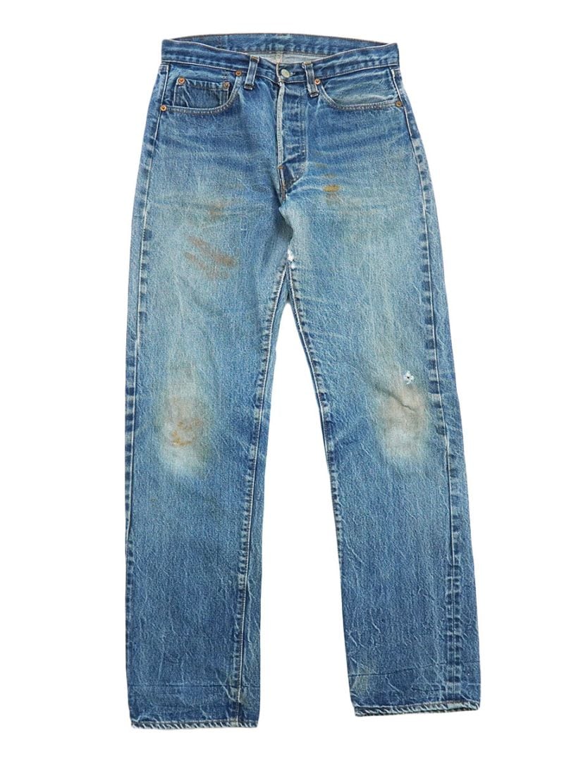 80'S LEVI'S 501 66 CHAIN STITCH JEANS (APPROX.W31 L32)