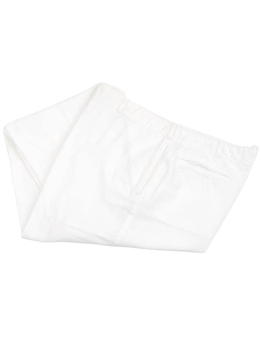 60'S ANGELICA COTTON WORK PANTS WHITE (APPROX.W42 L30)