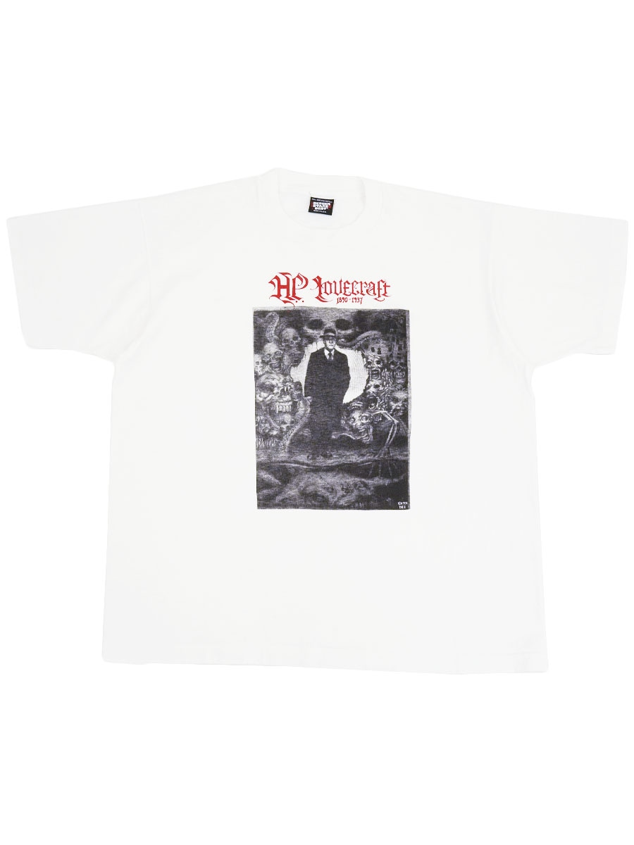 90'S SCREEN STARS BEST ''H.P. LOVECRAFT 1890-1937'' T SHIRT WHITE (SIZE.X LARGE) MADE IN USA