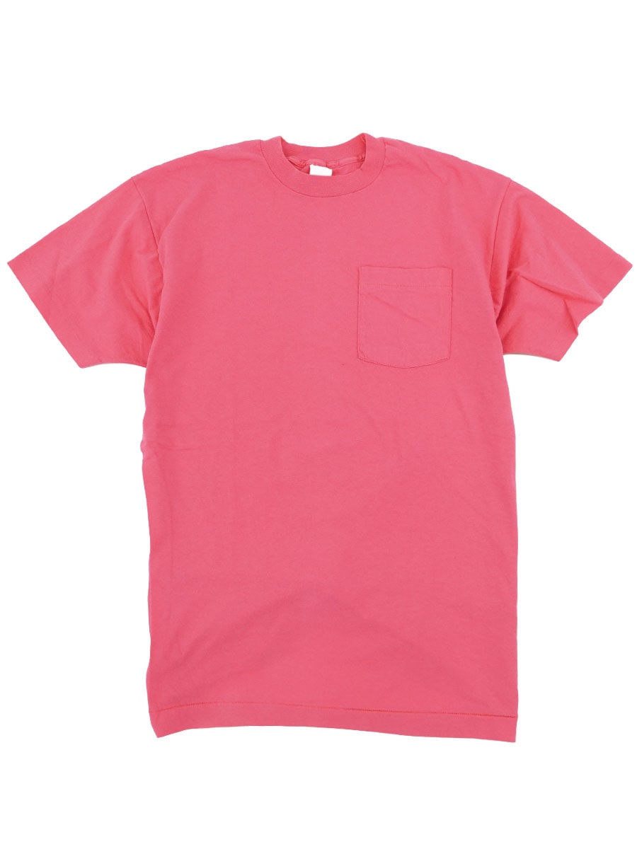 90'S DELTA PLAIN POCKET T SHIRT PINK (APPROX. X LARGE)