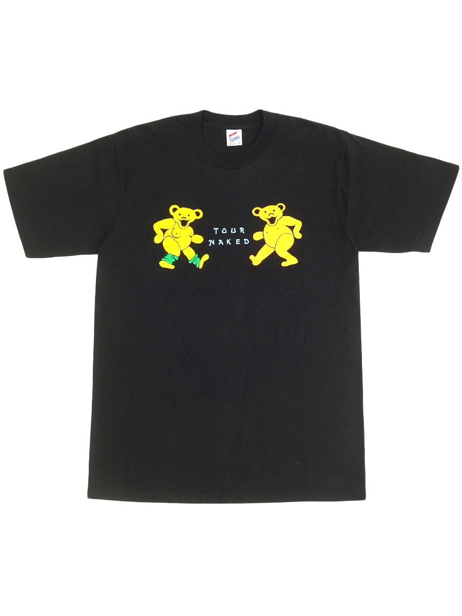 90'S～ JERZEES GRATEFUL DEAD ''TOUR NAKED'' T SHIRT BLACK (SIZE.LARGE) MADE IN USA NOS