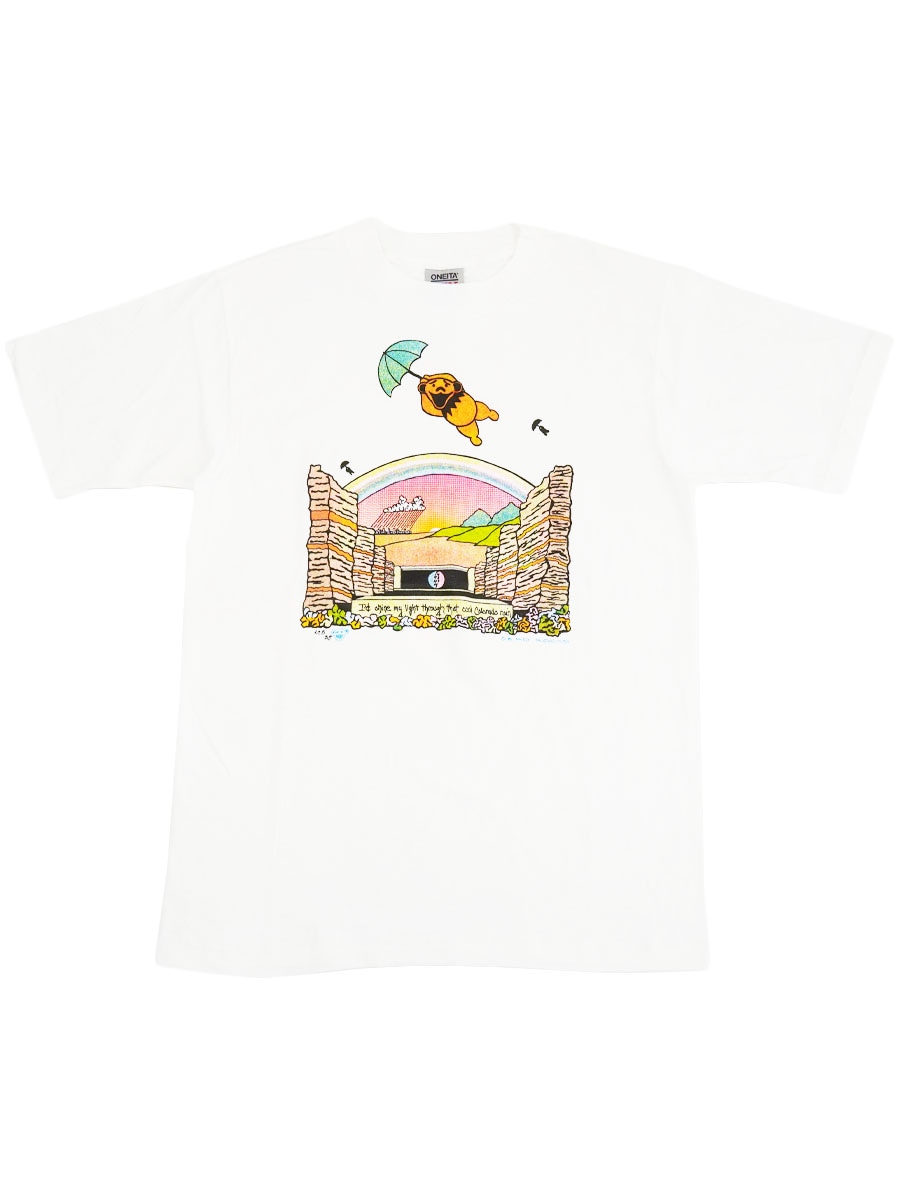 90'S ONEITA GRATEFUL DEAD ''I KNOW YOU RIDER'' T SHIRT WHITE (SIZE.LARGE) MADE IN USA