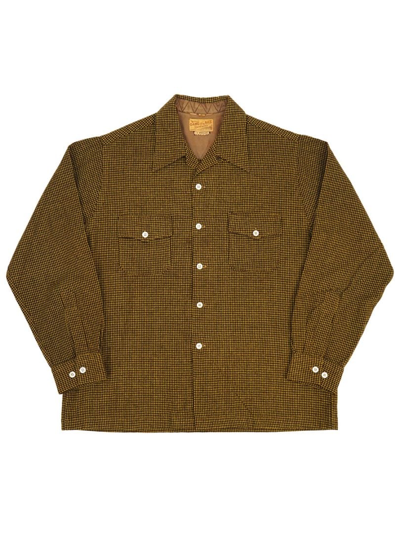 50'S GAME AND LAKE WOOL WOVEN PLAID SHIRT (SIZE.ML)