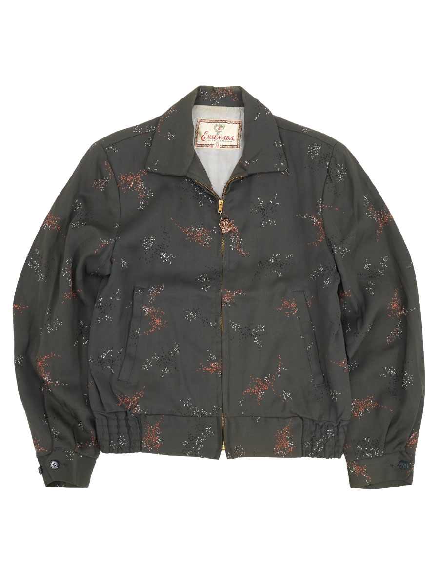 50'S ENSENADA RAYON GABARDINE BLOUSON (SIZE.38)