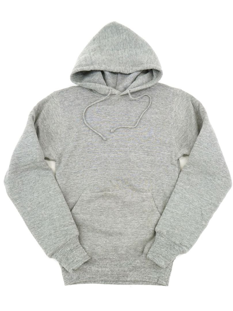 80'S RUSSELL ATHLETIC 2PLY SWEAT HOODY GRAY (SIZE. X SMALL)