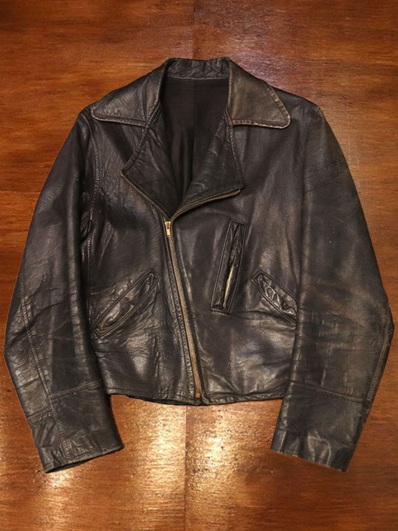 1940s LEATHER JACKET , Size 38