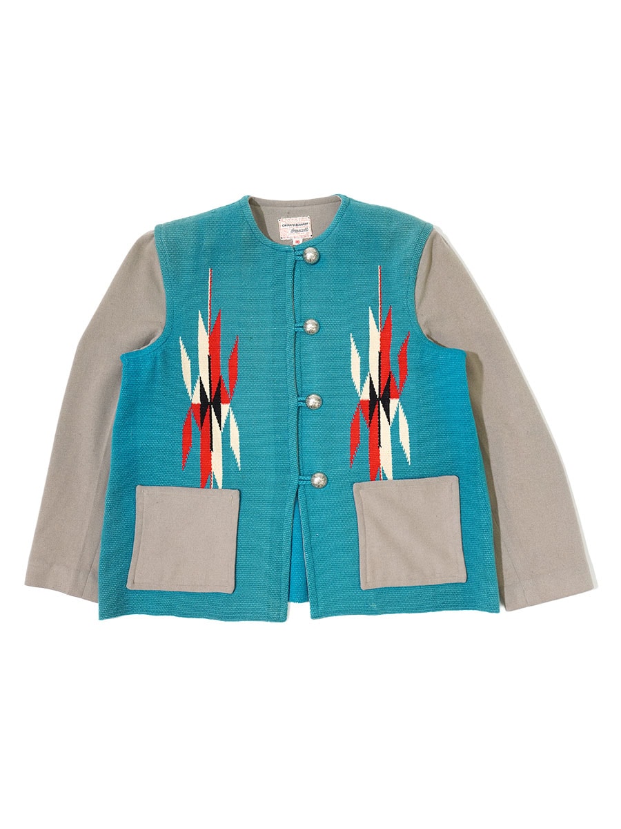 40'S～ GANSCRAFT CHIMAYO JACKET TURQUOISE (SIZE.18) LADY'S | SOLD