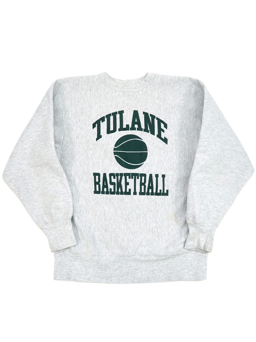 90'S CHMAPION REVERSE WEAVE CREW ''TULANE BASKETBALL'' (SIZE.X LARGE) MADE IN USA