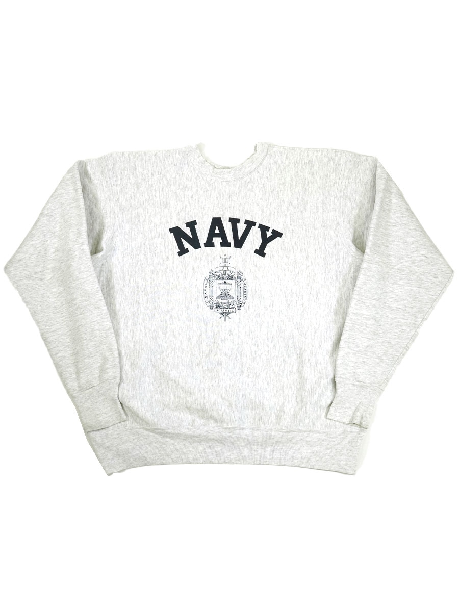 90'S U.S.NAVAL ACADEMY STORE ''NAVY'' REVERSE WEAVE TYPE SWEAT