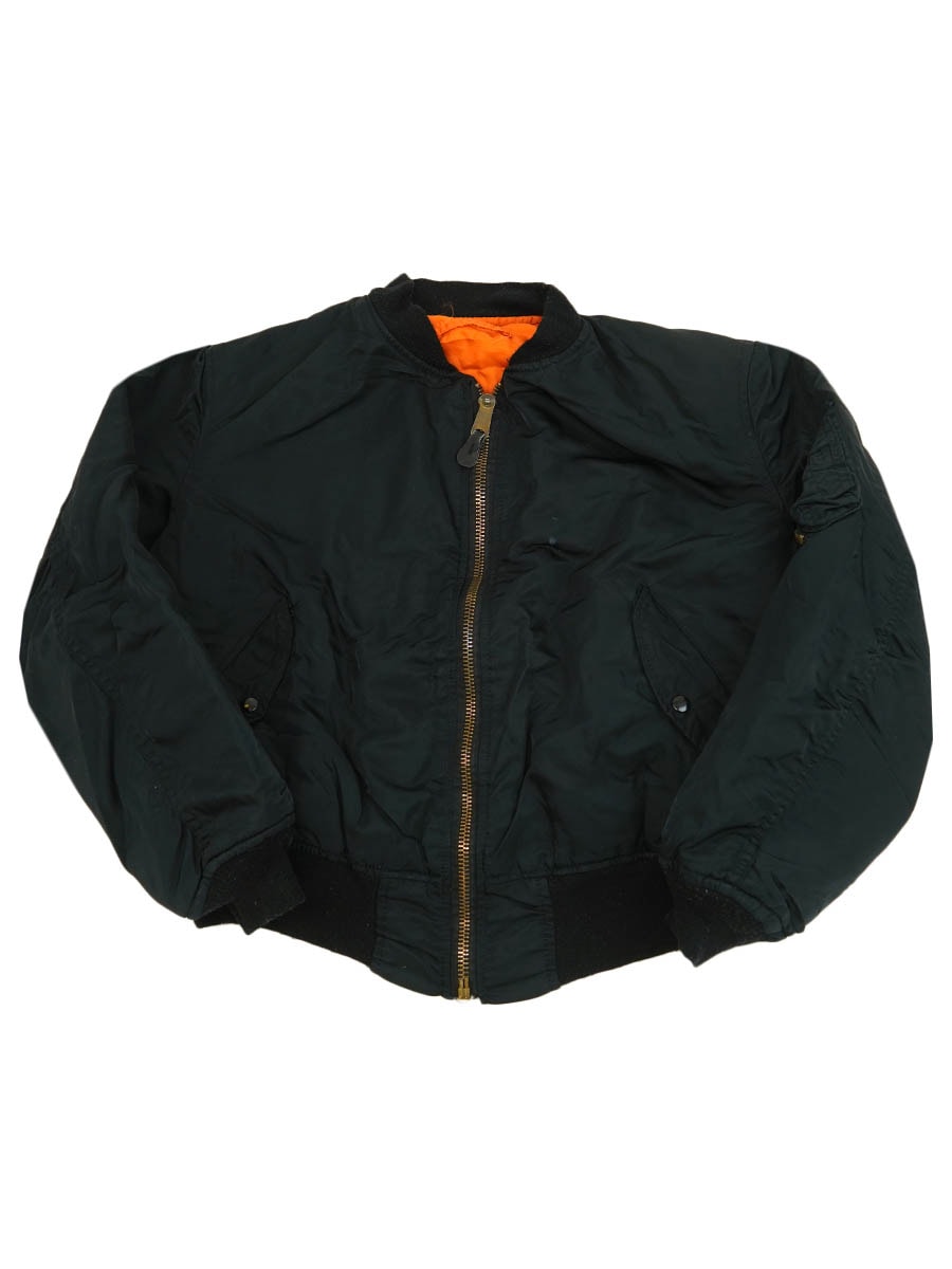 ALPHA INDUSTRIES MA-1 MIL-J-82790J FLIGHT JACKET BLACK (SIZE.X LARGE) MADE IN USA