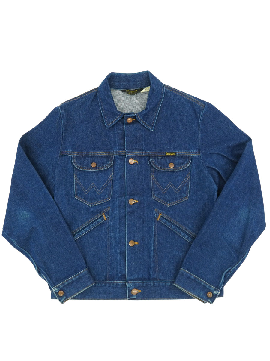 42 usa製 Wrangler 74126nv デニムジャケット 80'S WRANGLER 74126NV DENIM JACKET (SIZE.44) MADE IN USA | すべて