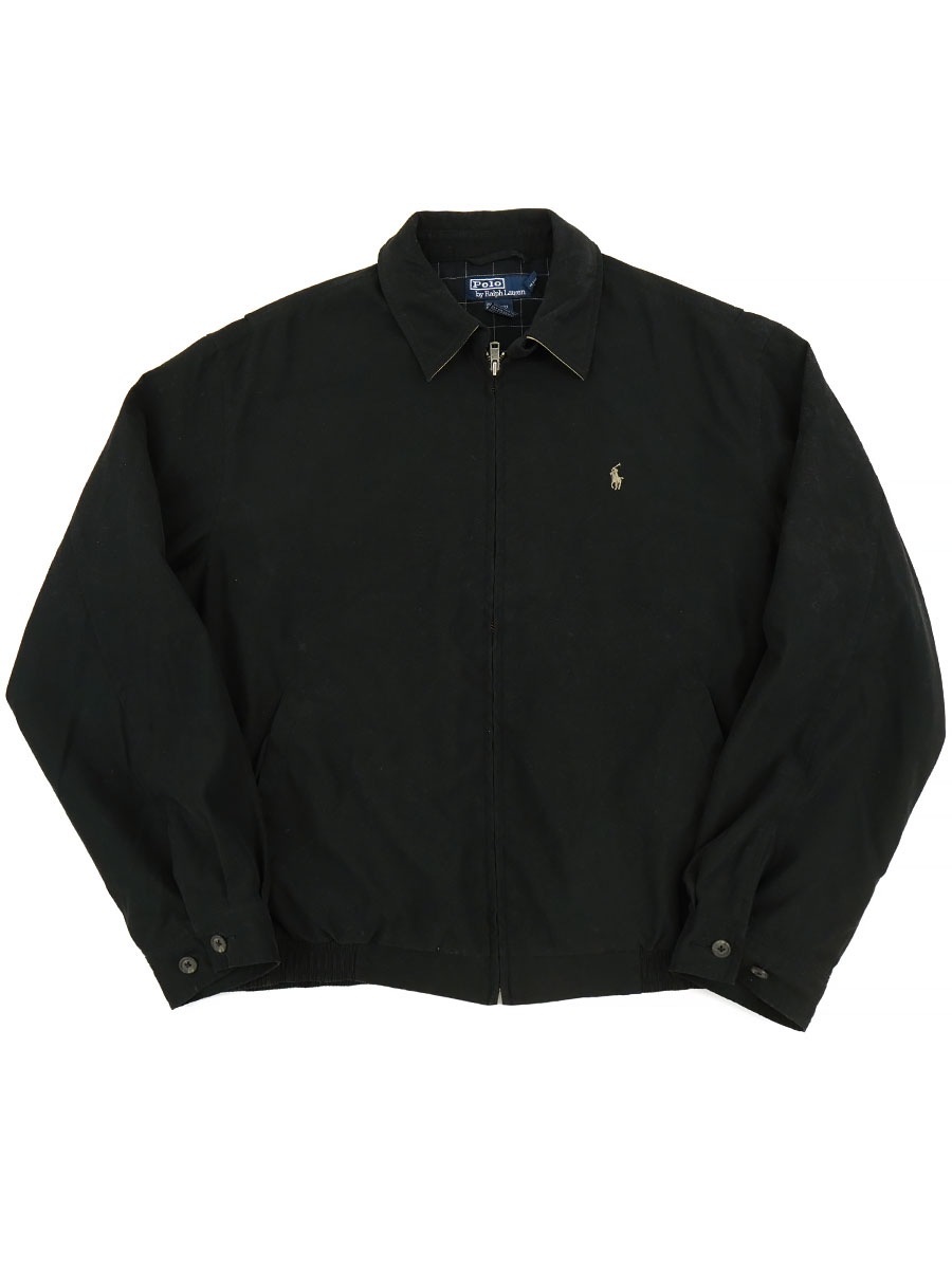 RALPH LAUREN DRIZZLER JACKET WITH WINDOWPANE CHECK (SIZE. MEDIUM