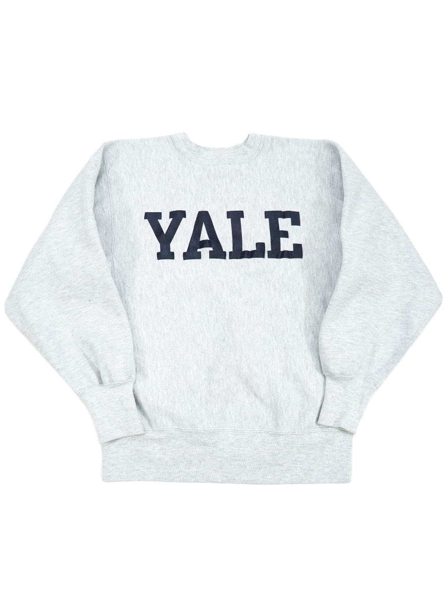 90'S CHAMPION REVERSE WEAVE CREW ''YALE'' GRAY (SIZE.LARGE) MADE