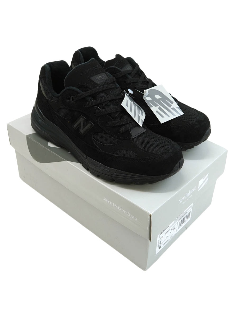 NEW BALANCE U992TB TRIPLE BLACK (SIZE.8D) MADE IN USA NOS | すべて