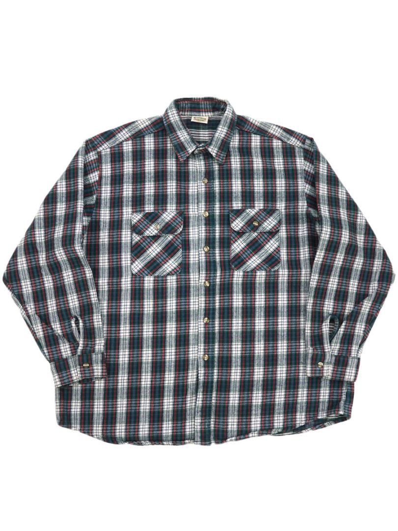 90's FIVEBROTHER 好配色チェック柄 フランネルシャツ 表記(2XL)