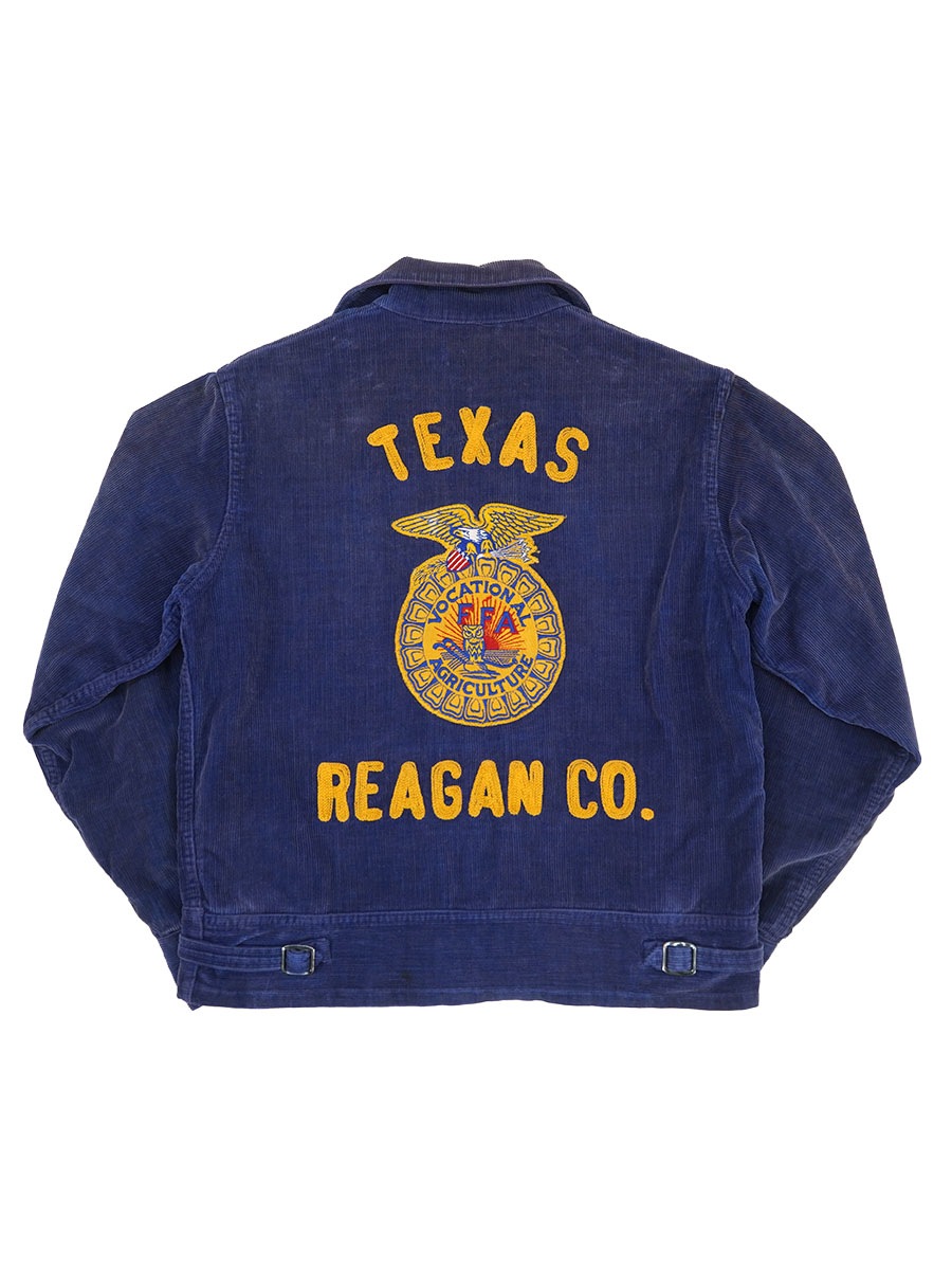 50'S ''TEXAS REAGAN CO.'' FFA JACKET (SIZE.38) CROWN ZIPPER | NEW
