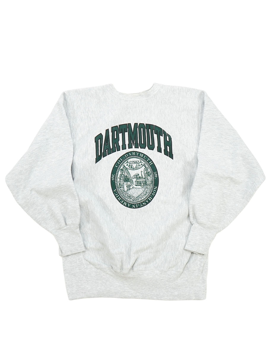90'S CHAMPION REVERSE WEAVE CREW ''DARTMOUTH'' GRAY (SIZE.X LARGE) MADE IN USA