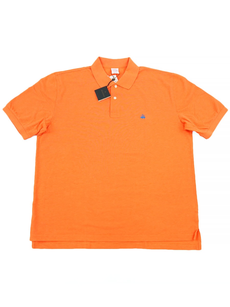 BROOKS BROTHERS S/S POLO SHIRT ORANGE (SIZE. X LARGE) NOS | すべて