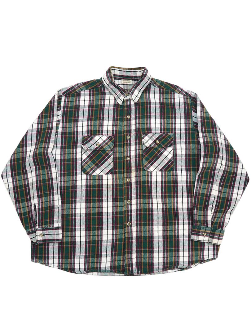 90's FIVEBROTHER 好配色チェック柄 フランネルシャツ 表記(2XL)