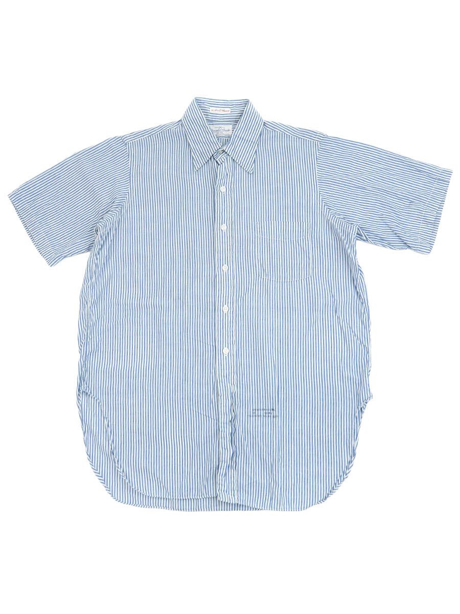 USA製 TROY SHIRT MAKERS GUILD シャンブレー シャツ 60'S TROY SHIRT MAKERS GUILD STRIPE PATTERN S/S SHIRT (SIZE.16