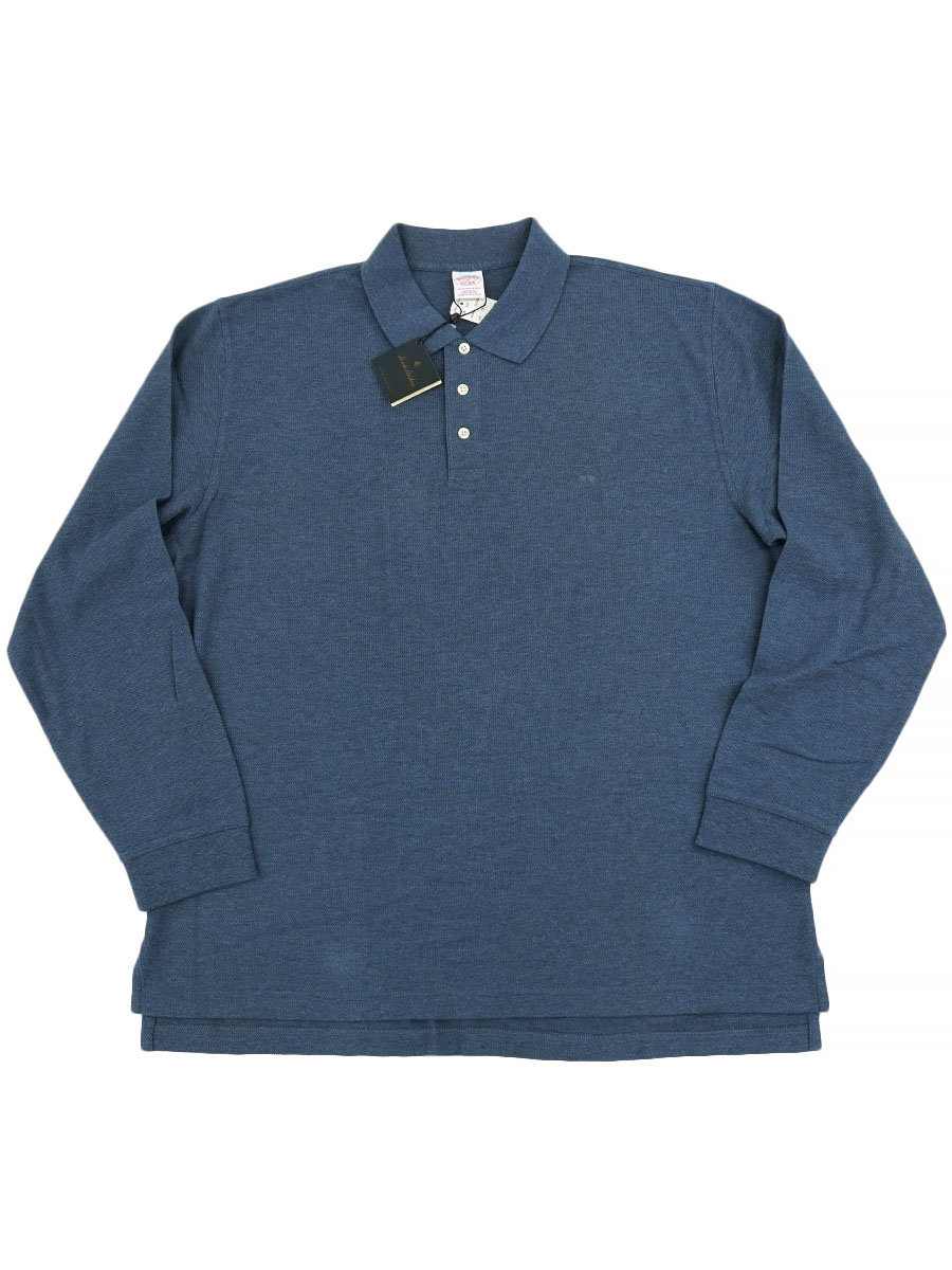 Brooks Brothers ネイビー 長袖ポロシャツ L ベロア　usa製 楽天市場】ブルックスブラザーズ ポロシャツ（袖の長さ長袖）（メンズ