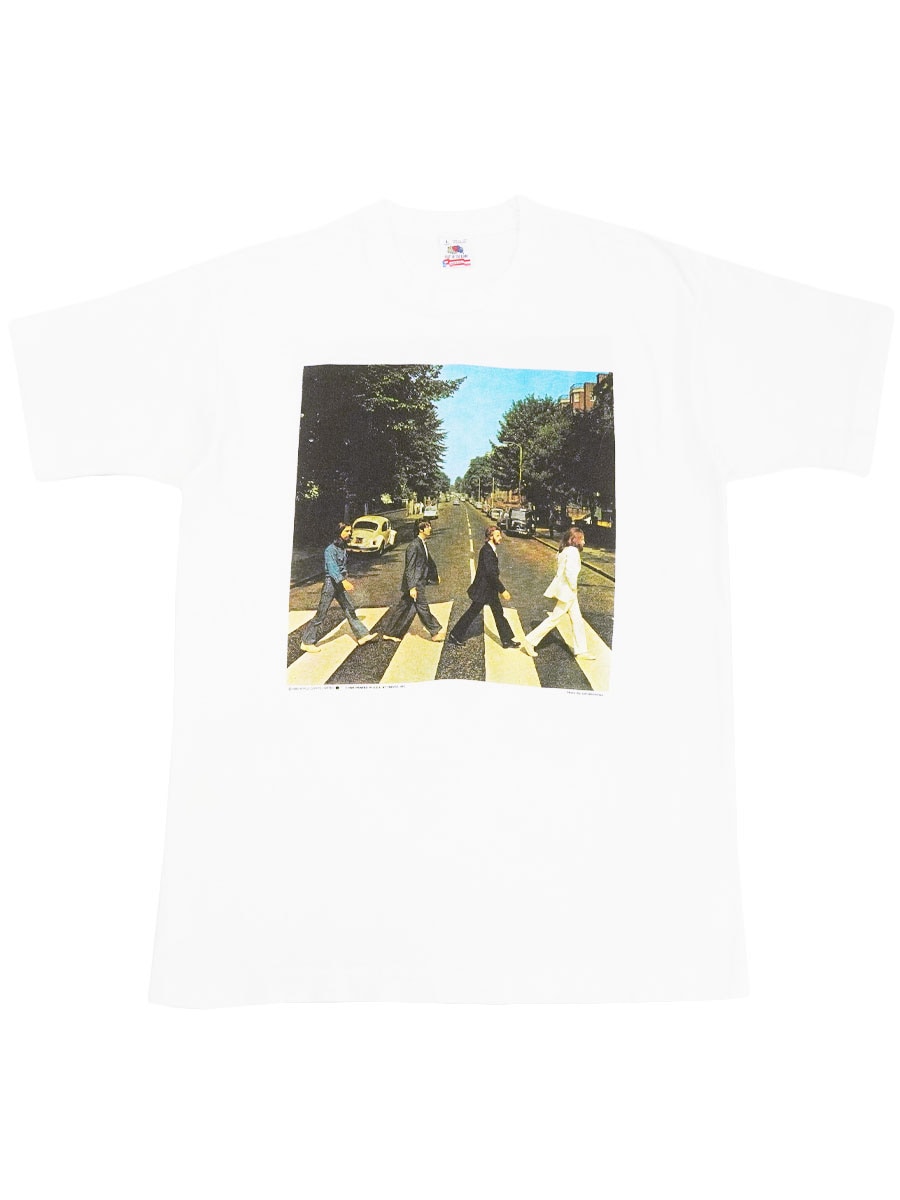 90'S FRUIT OF THE LOOM THE BEATLES ''ABBEY ROAD'' PRINT T SHIRT