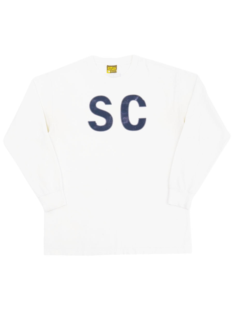 90'S NHS SANTA CRUZ ''SC'' LONG SLEEVE T SHIRT WHITE (SIZE.LARGE) MADE IN USA