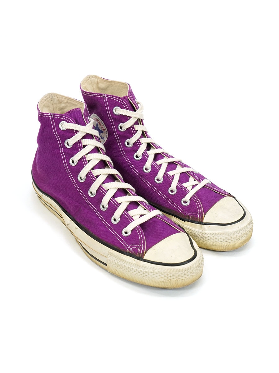 80'S CONVERSE ALL STAR HI PURPLE (SIZE.9) MADE IN USA | すべての