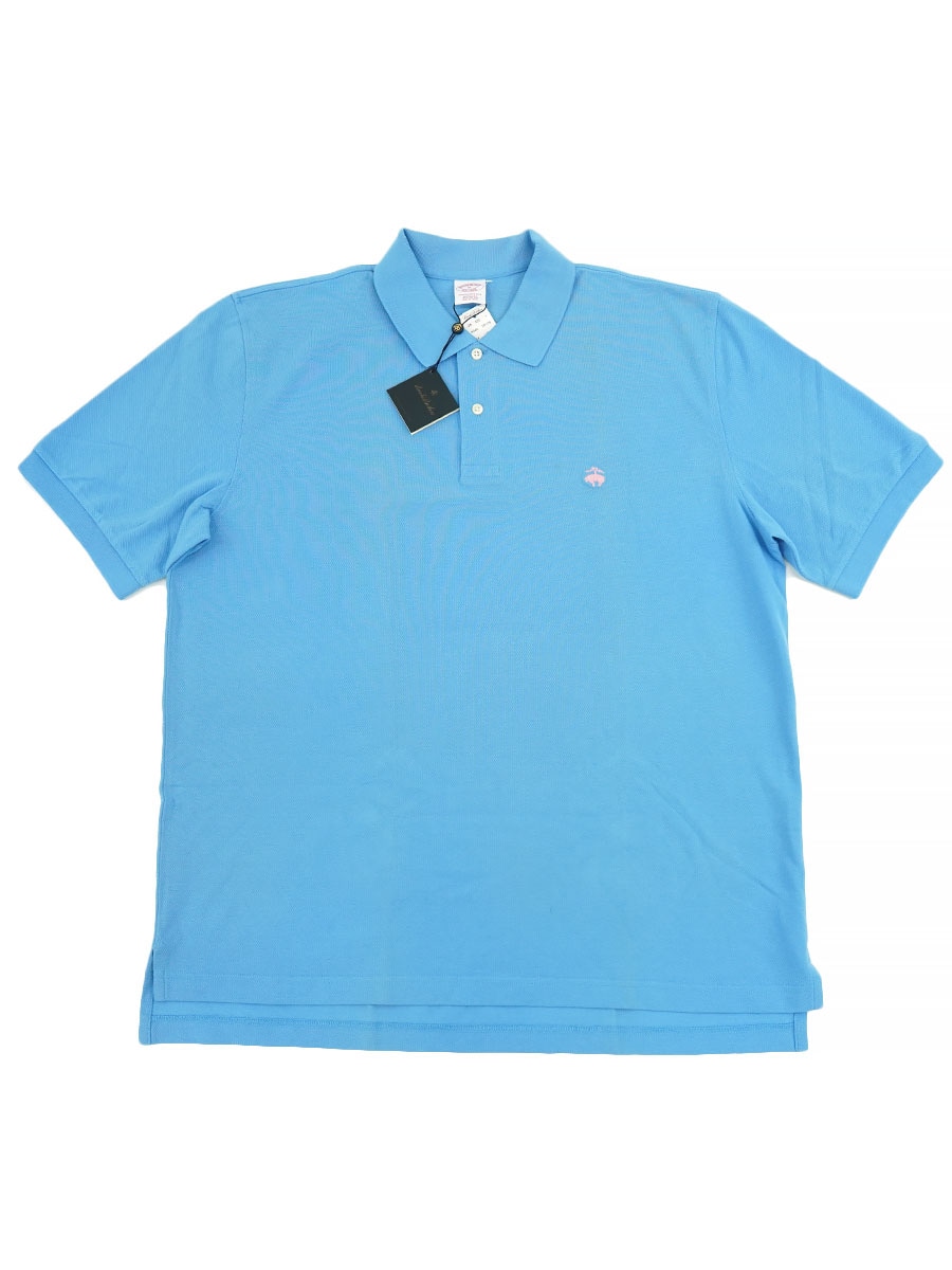 BROOKS BROTHERS S/S POLO SHIRT LIGHT BLUE (SIZE. X LARGE) NOS