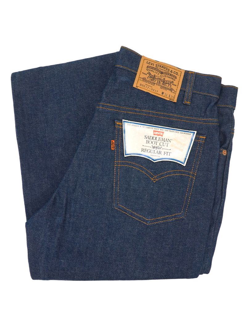 80'S LEVI'S 20517-0217 SADDLEMAN (SIZE.W34 L33) MADE IN USA NOS