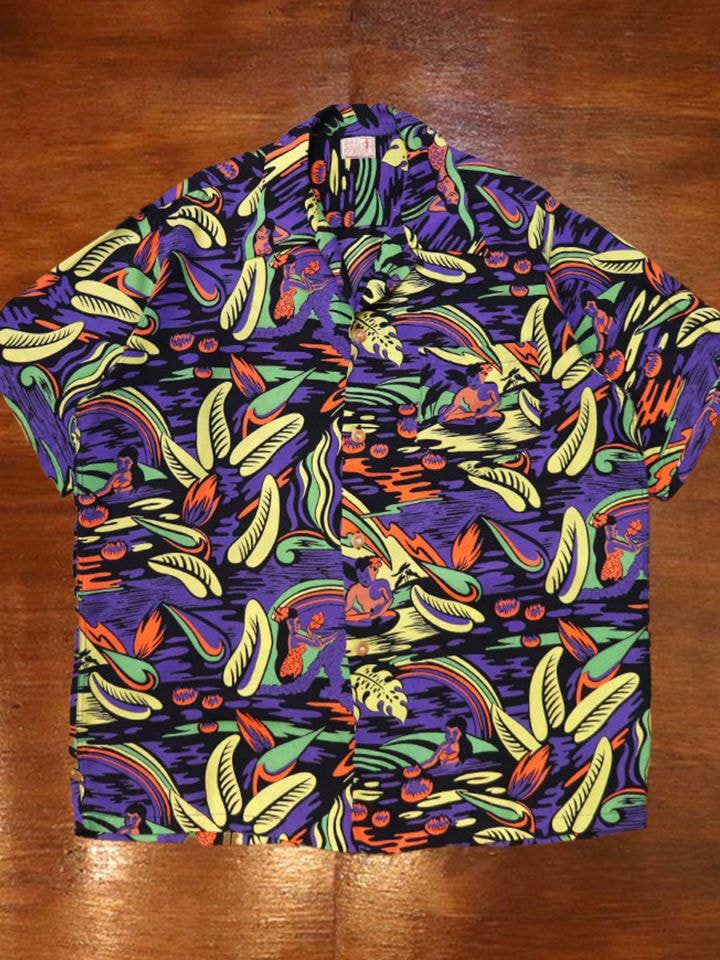 1950s HAWAIIAN SHIRT , Size M