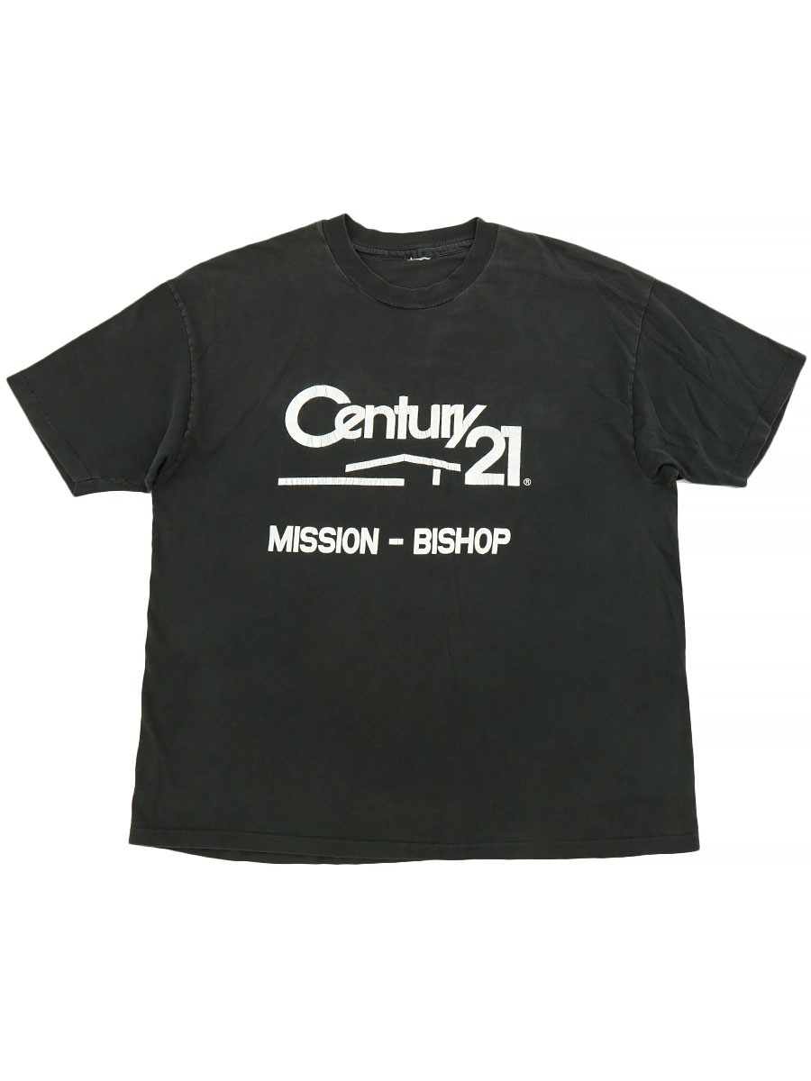 90'S ''CENTURY 21'' T SHIRT BLK X WHT (APPROX. LARGE) | すべての