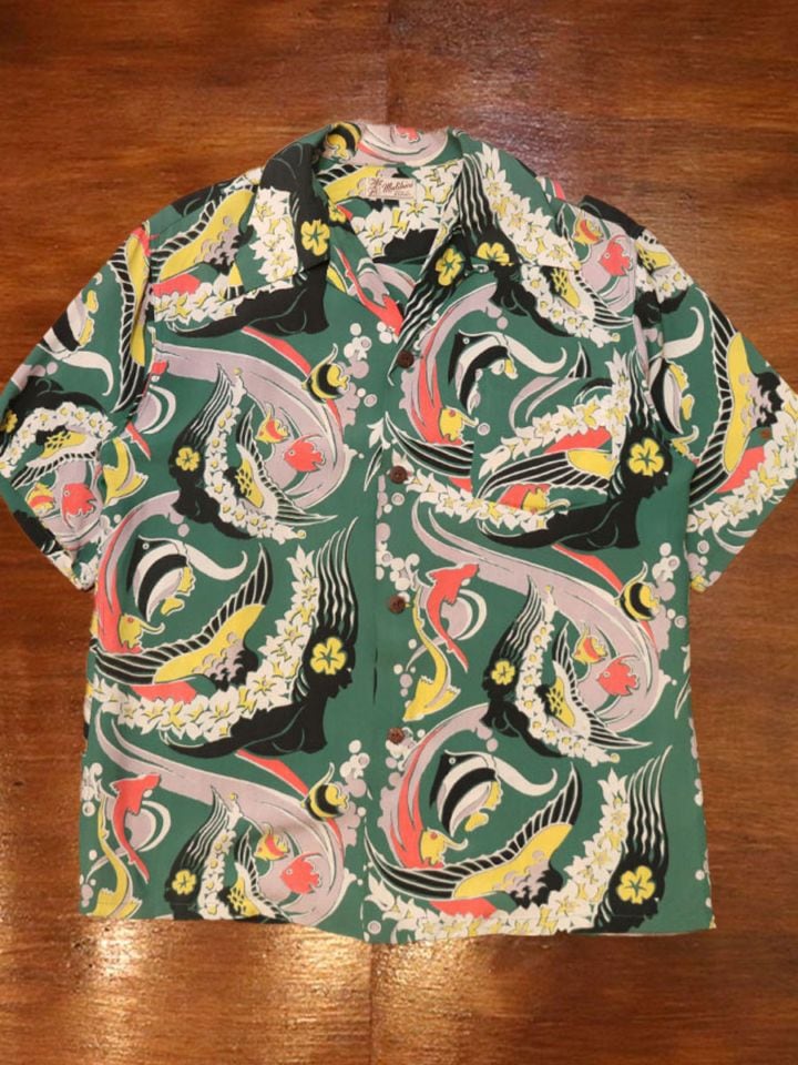 1950s HAWAIIAN SHIRT , Size M