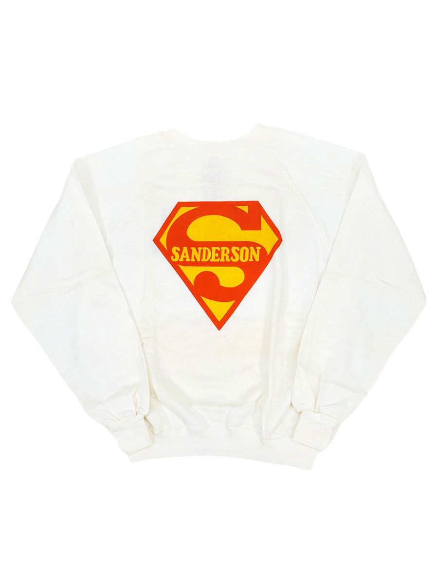70'S ''SANDERSON RACING HEADERS BURLINGAME'' WATER PRINT SWEAT SHIRT (SIZE.LARGE) NOS