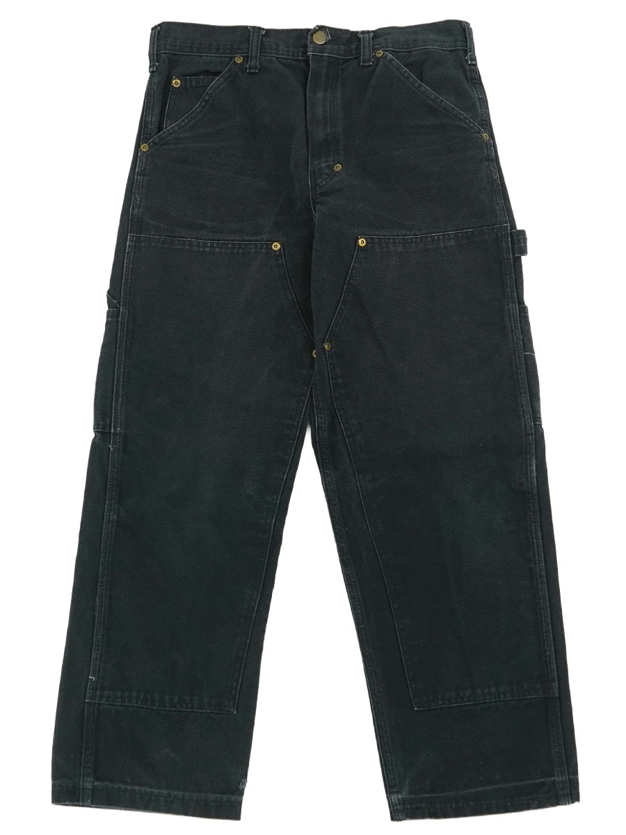 STAN RAY DOUBLE KNEE DUCK PAINTER PANTS BLACK (APPROX.W30 L26
