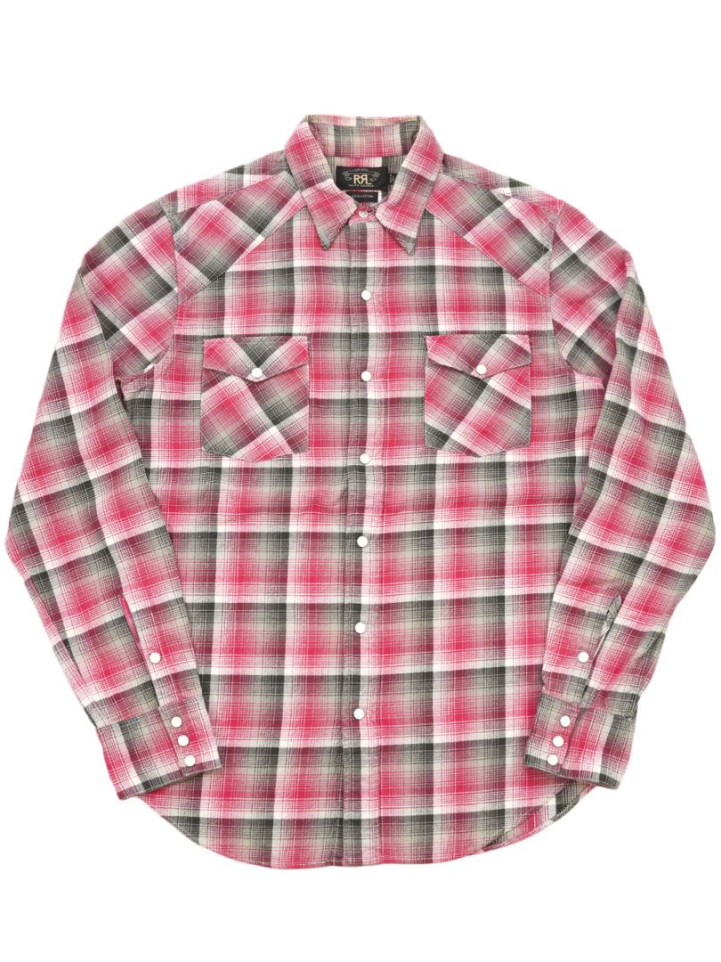 RRL 100%コットン ネルシャツ Mサイズ RRL 100％COTTON PLAID WESTERN SHIRT (SIZE.M) | すべての商品