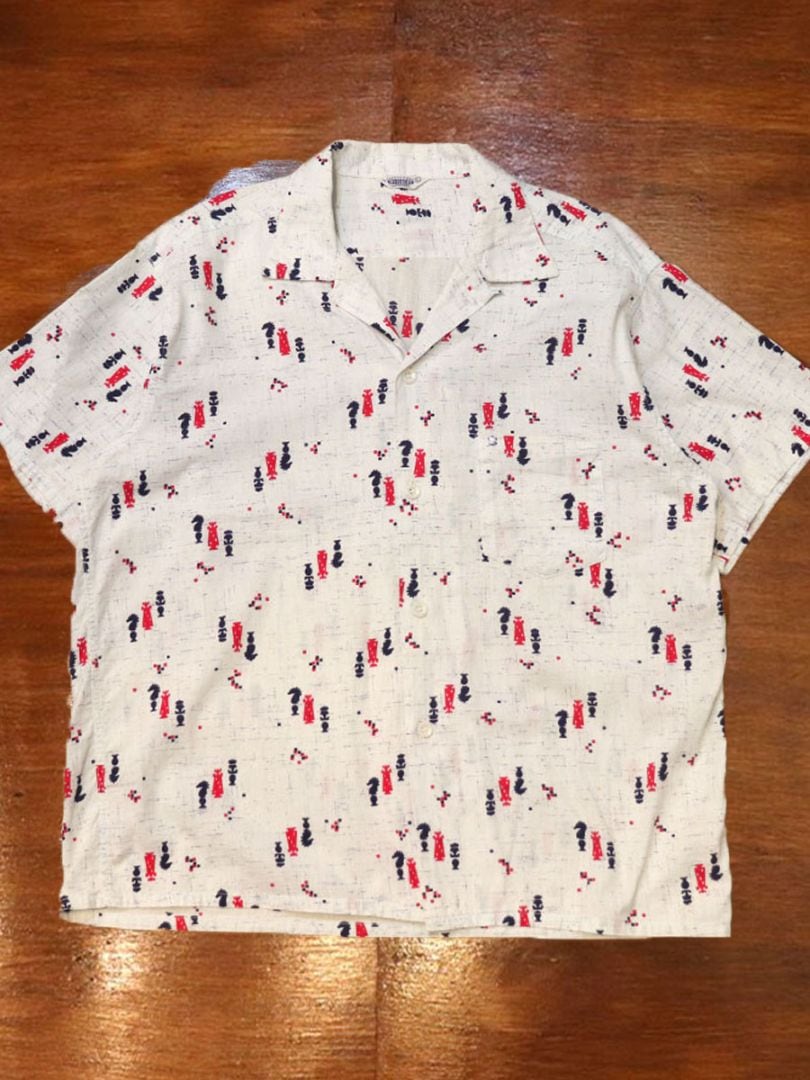 1950s S/S COTTON SHIRT , Size L