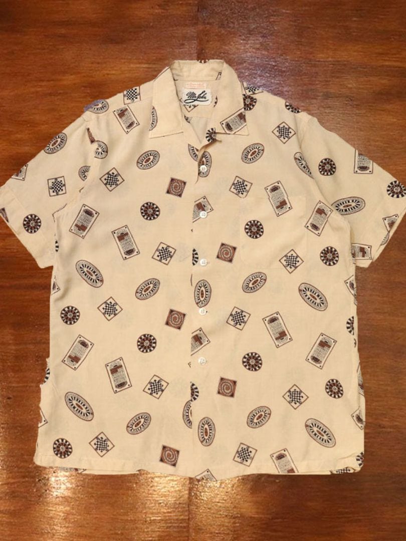 1960s GAME SHIRT , Size M